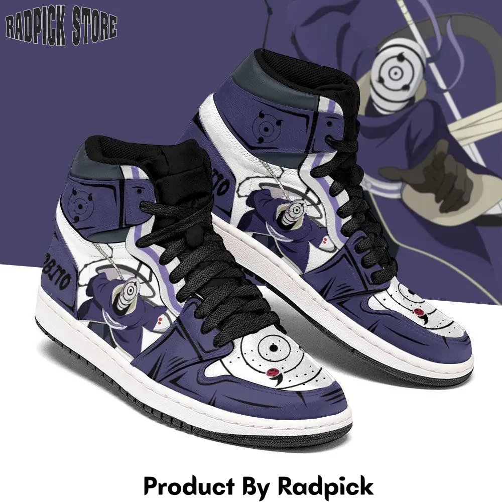 Uchiha obito air jordan high top sneakers anime  rp0352490